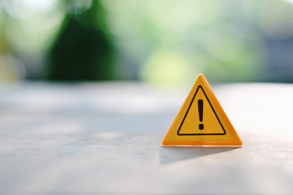 Warning sign for oral cancer